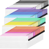 EOOUT Pencil Pouch 50pcs 9.5x4.5 Inches Small Mesh Zipper Pouch in 15 Colors for Bill Travel Tickets Storage and Office Supplies