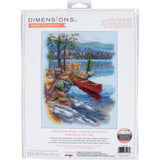 Dimensions 7035406 Outdoor Adventure Counted Cross Stitch Set, 14 Cnt. Light Blue Aida, 11 x 14