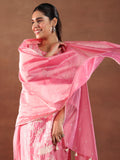 Libas Women'S Chanderi Silk Kurta Set (49455 Coral 4Xl