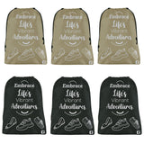 Kuber Industries Pack Of 6 Travel Bags For Clothes | Parachute Travel Pouches | Waterproof Storage Bag For TravelHiking | Packi