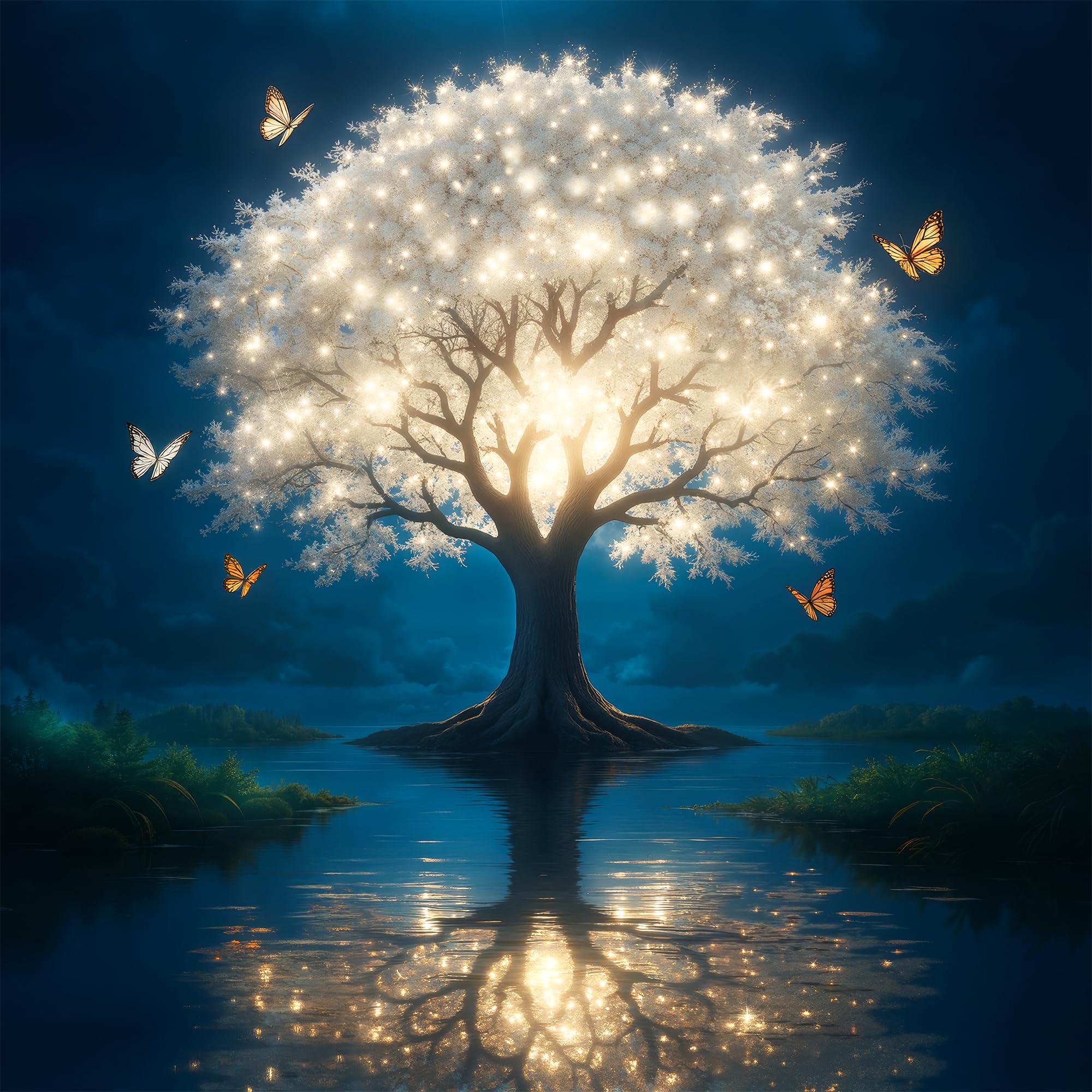 Apostle Tree of Life Diamond Art Kits for Adults, 5D Diamond Painting Kits for Beginners, DIY Full Drill Round Rhinestone Gem Ar