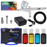 Master Airbrush Cake Decorating System. With Airbrush, Compressor, FREE Storage Case & 4 USCakeSupply Food Colors