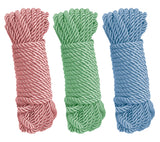Soft Polyester Silky Feel Rope Solid Braided Twisted Nylon Ropes 7 mm Diameter 10m Durable and Strong All Purpose Twine Cord Rop