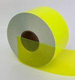 Paper Street Plastics Transparent Vinyl Tape with Self-Adhesive. (2 inch x 25 ft, Fluorescent Yellow)