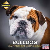 Bulldog Calendar 2027 - 16 Month Dog Wall Calendar, Monthly Planner, Large Writing Blocks, Thick No Bleed Paper, Made in USA, Gi