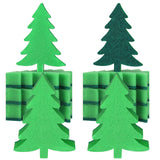 Tioncy 12 Pack Christmas Tree Kitchen Sponges Dual Sided Scrubber