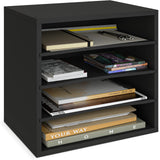 Ballucci 4-Tier Paper Organizer for Desk, Stackable Tray, Desk Storage Organizer Shelves, Stacking Letter Paper Tray Sorter for 