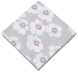 Nodsaw Charm Packs for Quilting 5 inch, 84 Charm Squares for Quilting 5x5, Floral Fabric Material for Sewing Crafts, Peach Bloss