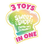 Outward Hound Surprise Destroy Them All Sweet Shop Dog Toy - 3-in-1 Dog Toy, Collect All of The Squeakin Sweet Treats!