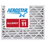 Aerostar 20x20x4 MERV 11 Pleated Air Filter, 2 Pack Set of HVAC Furnace Filters, Electrostatic MPR 1000-1200 & FPR 7, Made in US