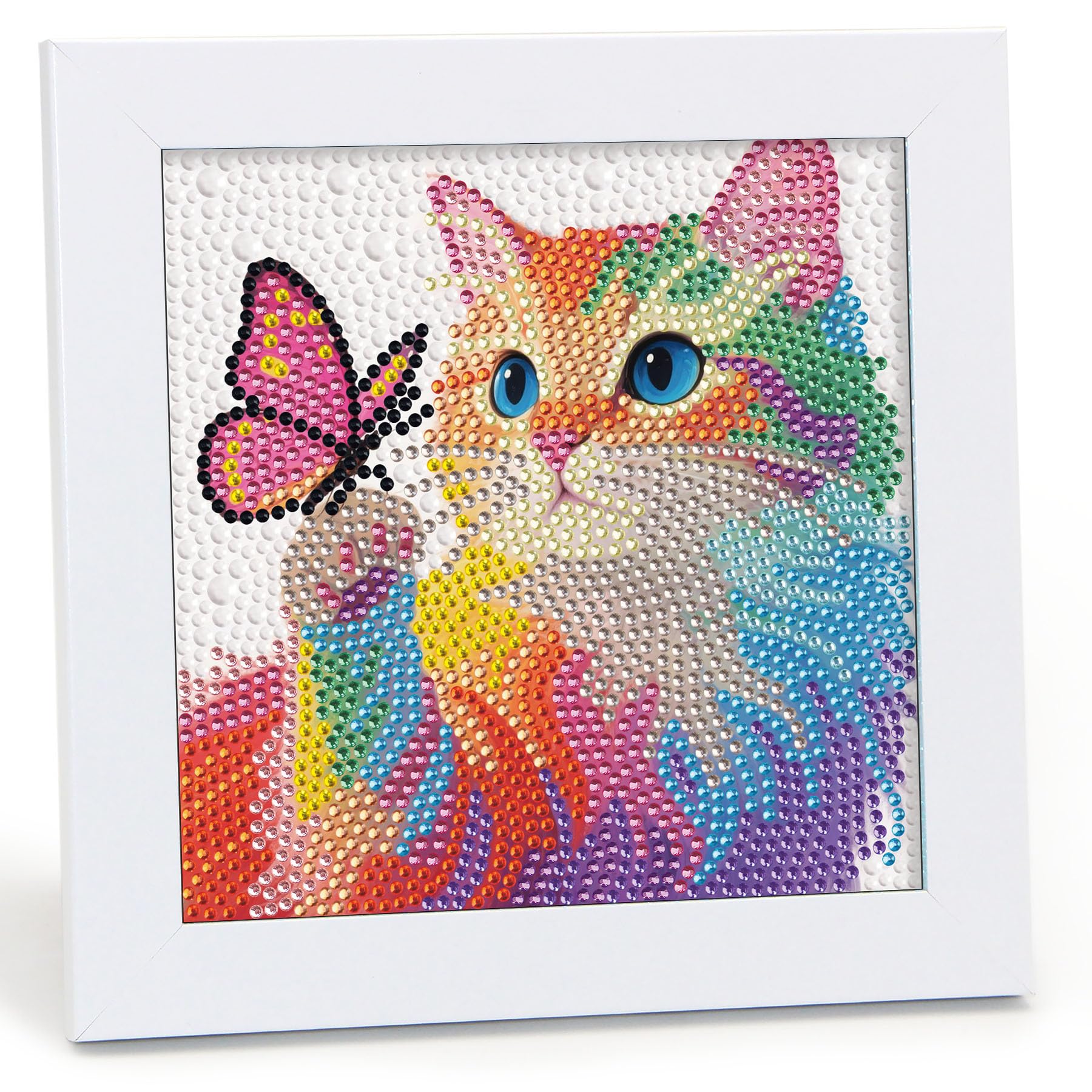 Libfx Diamond Art Kits for Kids with Frame Diamond Art for Girls Boys Beginners Arts and Crafts Ages 8-12 Birthday Gifts (Colorf