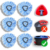 homsis 7 Pack Mop Replace Head Compatible with Ocedar 2Tank Spin Mop