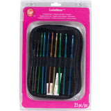 Boye Ergonomic Steel and Aluminum Crochet Hook Set, Sizes 0014 and DK, Multicolor 25 pcs