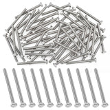 Zonon 50 Pcs 1/4-20 x 3-1/2 Hex Head Screw Bolt 18-8 (304) Stainless Steel Hexagon Bolts, Fully Threaded, Plain Finish, External