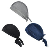 Paropkar Headwear Cooling Helmet Liner Do Rag Skull Caps For Men Hard Hat Liner Sweat Cap Biking Cycling Cap (Black Blue G
