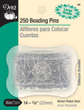 Dritz 89 Beading Pins, 7/8Inch (250Count)