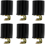 Creative Hobbies ELT5561A Phenolic (Bakelite) Medium Base E26 Fixture Socket, for Incandescent Bulbs, OnePiece Keyless with Hic