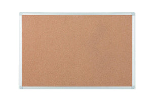 Ayda Cork Bulletin Board, 24 X 36, Aluminum Frame