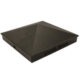 Nuvo Iron Pyramid Post Cap, 6 x 6,Black