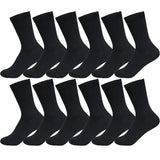 Tendsy MenS Formal Cotton Socks Combo Pack Of 12 | Mid Calf Office & Casual Dress Socks For Men | Soft, Breathable, AntiOdor Fa
