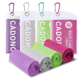 4 Pack Cooling Towel (40x12), Soft Breathable Chilly Towel, IceTowel, Microfiber Towels for Yoga, Sport, Running, Workout,Gym, C