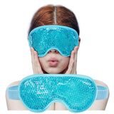 Asoma Cold Eye Mask Ice Pack For Puffy Eyes & Dark Circles Reusable Gel Beads Hot/Cold Compress Pack For Face Spa, Headaches, 