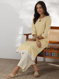 Libas Women'S Cotton Printed Straight Kurta (37248_Yellow Yellow 2Xl