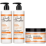 Carols Daughter Coco Creme Sulfate Free Shampoo and Conditioner Set with Silicone Free Hair Butter, for Very Dry Curly Hair, wit
