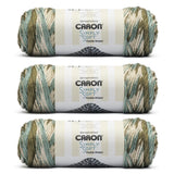 Caron Simply Soft Freckle Moss Yarn - 3 Pack of 5oz/141g - Acrylic - #4 Worsted (Medium) - 235 Yards - Knitting & Crochet