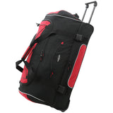 Travelers Club Adventure Rolling Travel Duffel Bag, Red, 30Inch