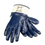 JORESTECH Fully Dipped Nitrile Coated Knit Work Gloves PPE Hand Protection (Extra Large) Pack of 12,Blue