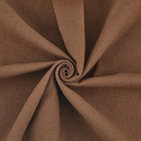 CABODYALS 59.06 Inch Coffee Brown Needlework Fabric Natural Cotton Linen Cloth Quilting Fabric Solid Chocolate Color Embroidery 