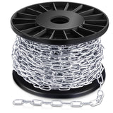 Yaocom Stainless Steel Hanging Chain Light Duty Jack Chain Silver Metal Chain Link Roll Chain Spool Metal Light Fixture Chain Ut