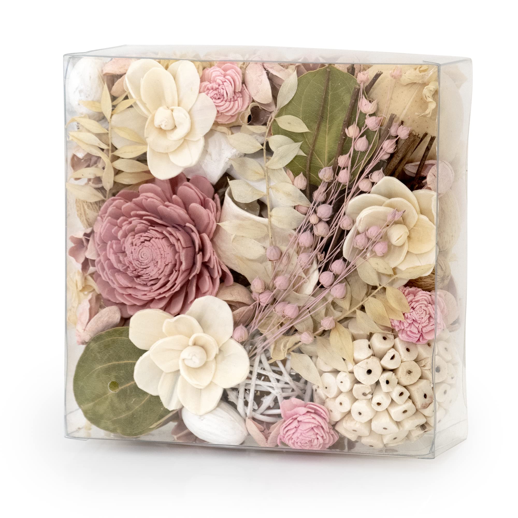 ANDALUCA Maison Box Fragrance Potpourri Decorative Vase & Bowl Filler Home D cor (Pink Jasmine)