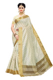 Yashika Women'S Cotton Blend Printed Saree With Blouse Piece(Sdpl-Kerala Butti),Beige03,Free Size