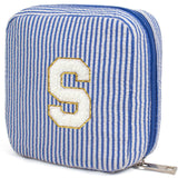 KOTORA Personalized Makeup Bag for Women - Monogram Cosmetic Bag Travel Make up Bag for Purse Birthday Gifts for Women Her Weddi