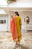Gosriki Women'S Rayon Viscose Straight Printed Kurta With Pant & Dupatta (Champika Yellow-Gs_M_Yellow_Medium),Yellow,,B0DY83CKFL