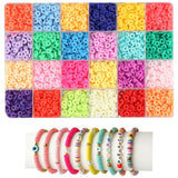 2000 Pcs-6800 Pcs Clay Beads for Bracelets Making 6mm Spacer Beads for Jewelry Making Earring Bracelets Necklace Earring Accesso