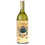 Female Blue Crab Sandy Beach Wine Bottle Beverage Insulator Beverage Insulator Hugger