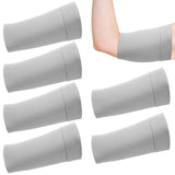Vinsatin 6 Pcs PICC Line Sleeve Cover PICC Line Shower Cover Fashionable Breathable Upper Arm Sleeves for Women Men (Light Gray,