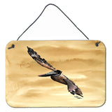 Caroline'S Treasures 8157Ds812 Bright Green Blue Crab Aluminum Metal Wall Or Door Hanging Prints, 8 X 12