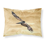Caroline'S Treasures 8157Pillowcase Flying Brown Pelican Moisture Wicking Fabric Standard Pillowcase, Large, Multicolor
