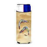 Shrimp Sandy Beach Ultra Beverage Insulators For Slim Cans 8158Muk