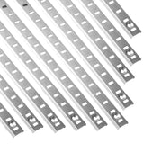 Xadnitu 10 Pieces 34 Shelf Pilaster Tracks, Adjustable Shelf Bracket Rails with Mount Screws for Cabinet, Closet, Shelves Storag