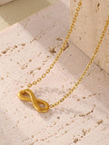 Silver Infinity Necklace for Women Dainty Stainless Steel Pendant Minimalist Chain Jewelry (15.7in + 1.9in) Lightweight & Hyp