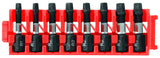 BOSCH CCSSQV108 8-Piece Assorted Set 1 In. Impact Tough Square Insert Bits with Clip for Custom Case System