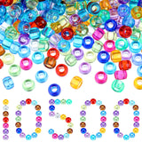 Jexine 10500 Pcs Pony Beads Bulk Plastic Beads for Bracelet Making Hair Braids DIY Necklace Jewelry Making Gifts for Christmas(R