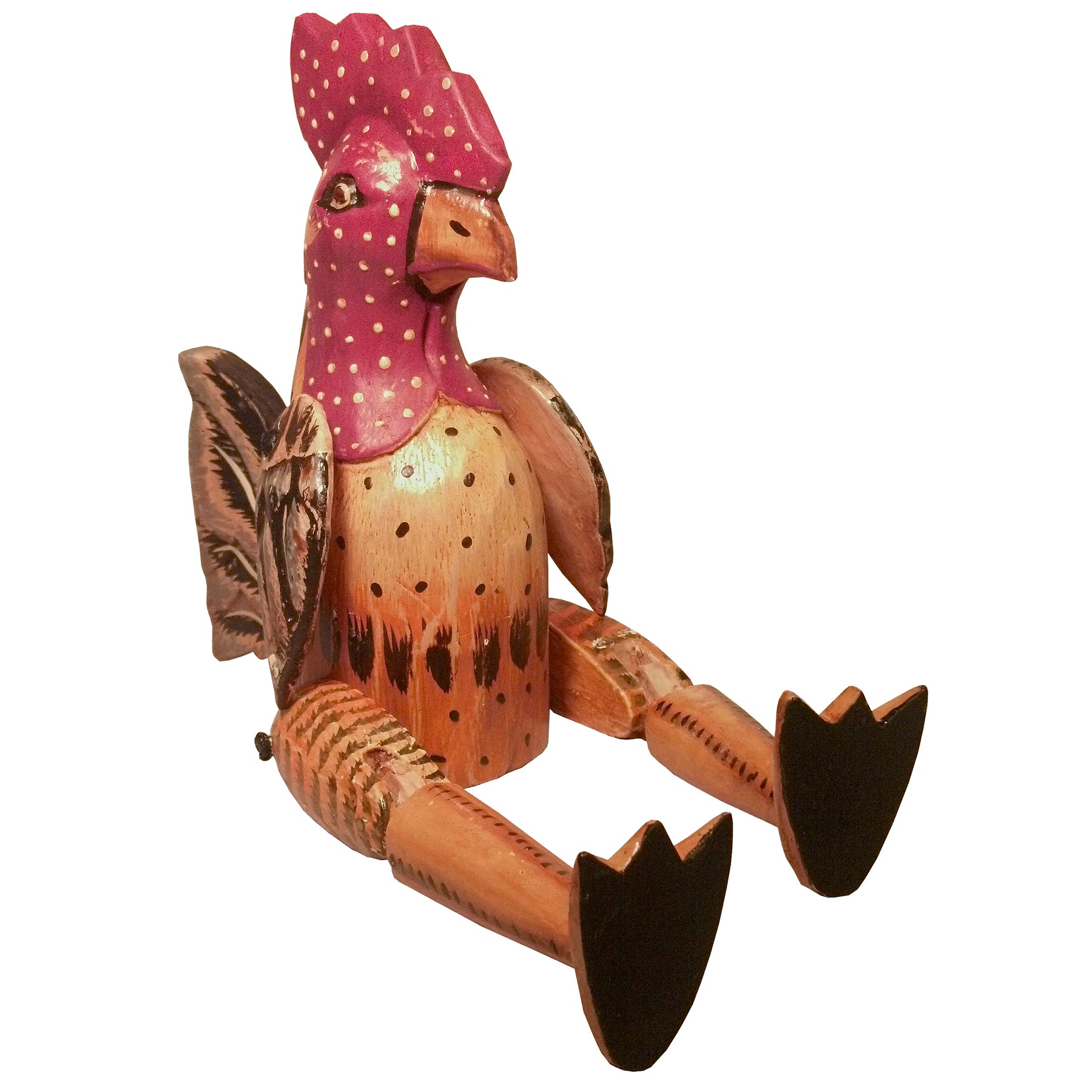 9 Wood Bingo Mini Rooster Puppet