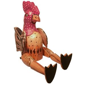 9 Wood Bingo Mini Rooster Puppet