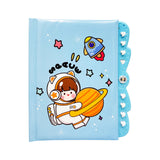 Parteet Space Theme Lock Diary With Password For Boys & Girls|Diary With Button Lock, Notepad, Best Return Gifts For Kids